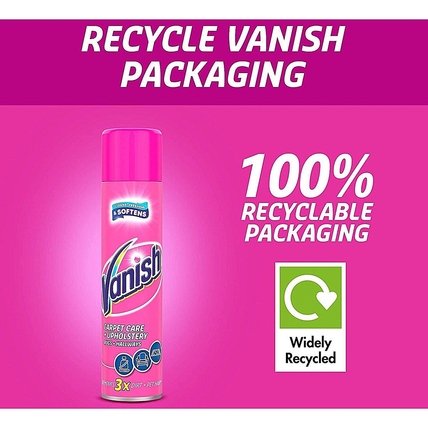 Vanish PowerFoam Carpet Cleaner, 600ml