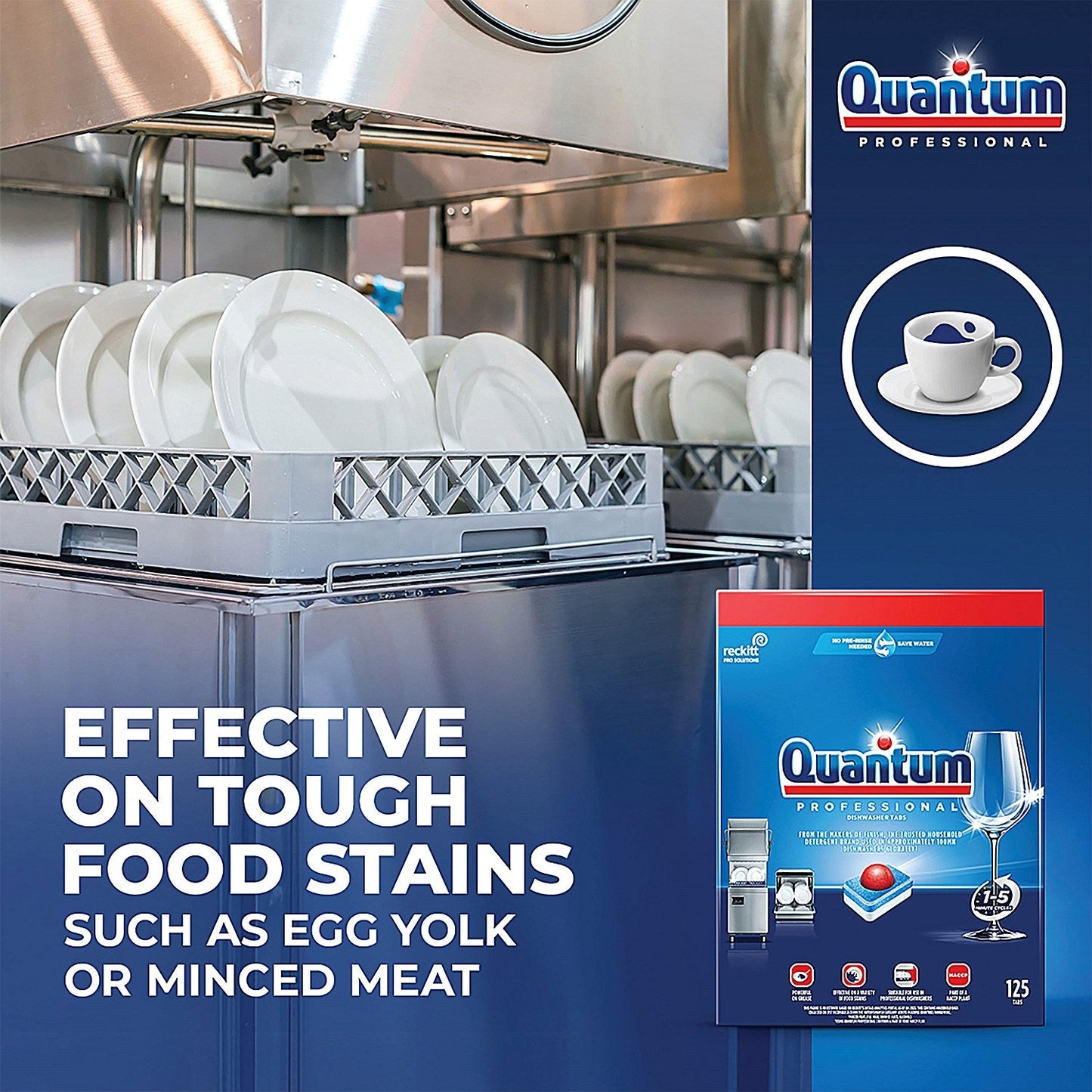 Finish Quantum Professional Dishwasher Tablets, Pack of 125