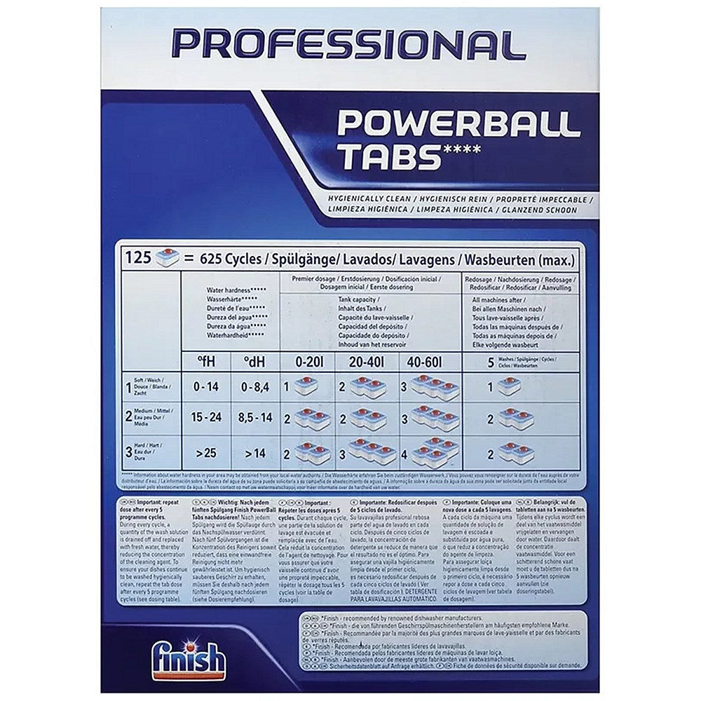 Finish Quantum Professional Dishwasher Tablets, Pack of 125 Easy2Order : RK69658