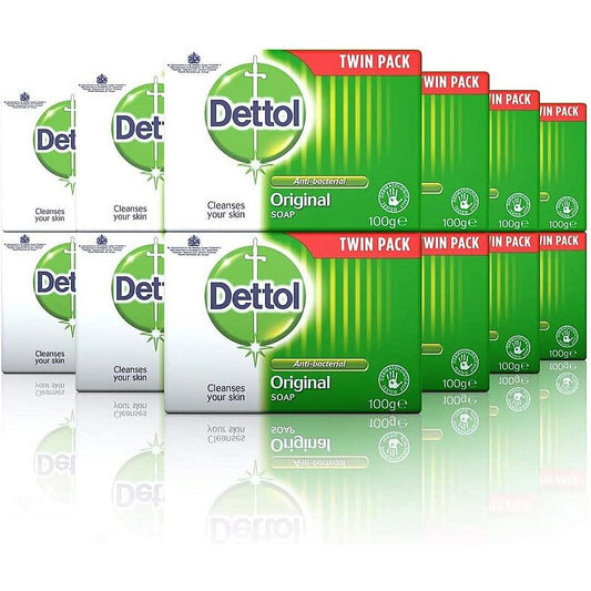 Dettol Original Antibacterial Bar Soap, Pack of 12