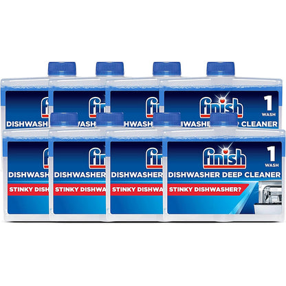 Finish Dishwasher Cleaner, 250ml, Pack of 8