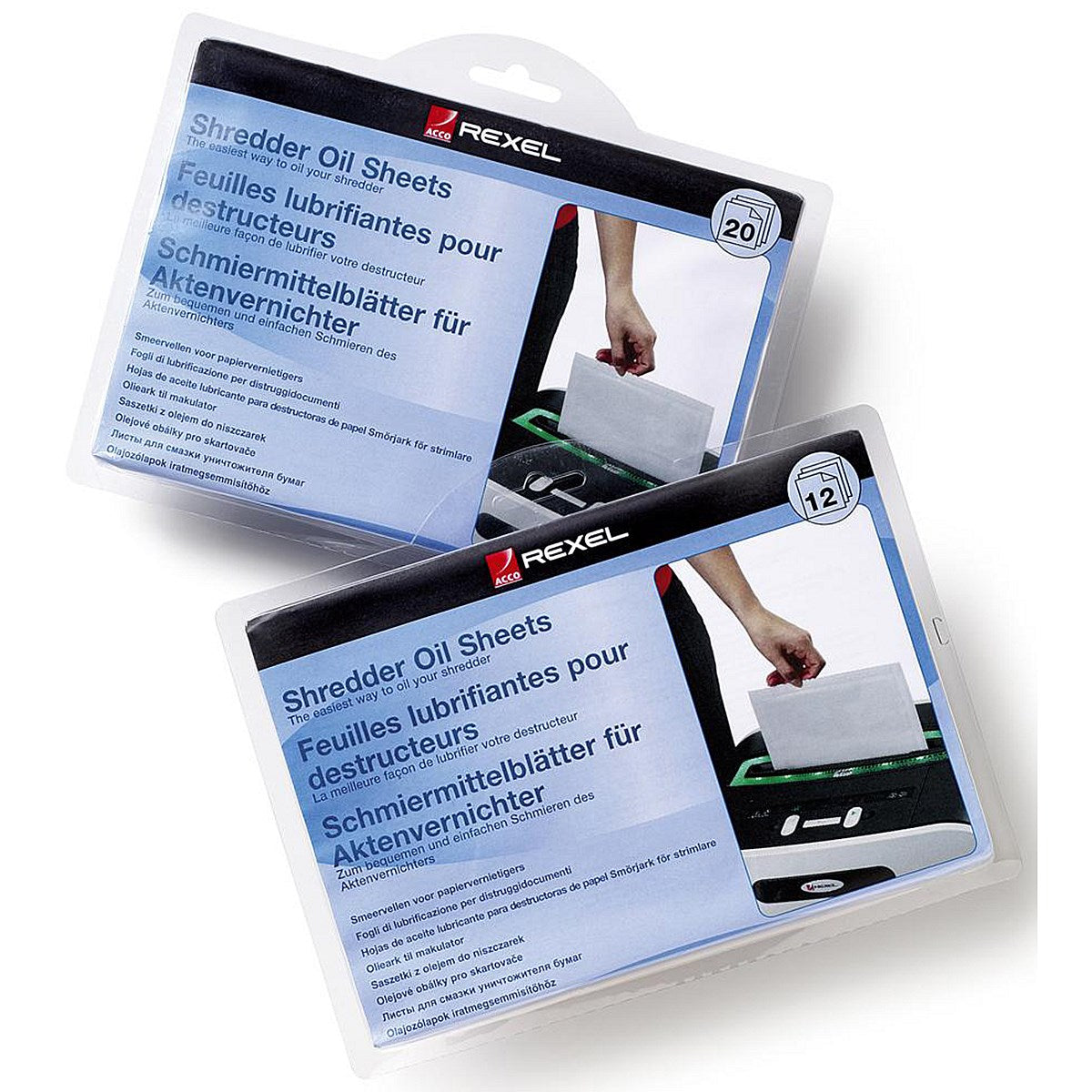 Rexel Shredder Oil Sheets in Envelope Design - Pack of 12