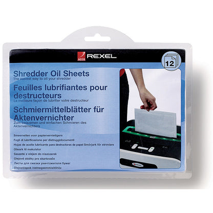 Rexel Shredder Oil Sheets in Envelope Design - Pack of 20