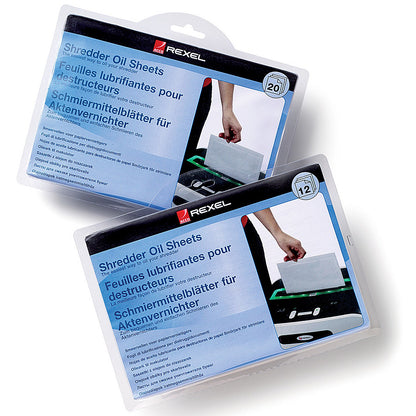 Rexel Shredder Oil Sheets in Envelope Design - Pack of 20