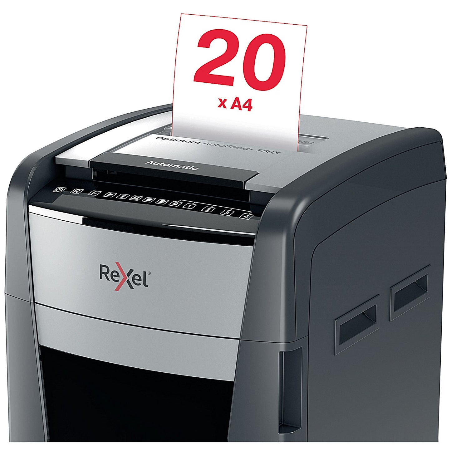 Rexel Optimum AutoFeed+ 750X Cross-Cut P-4 Shredder 2020750X
