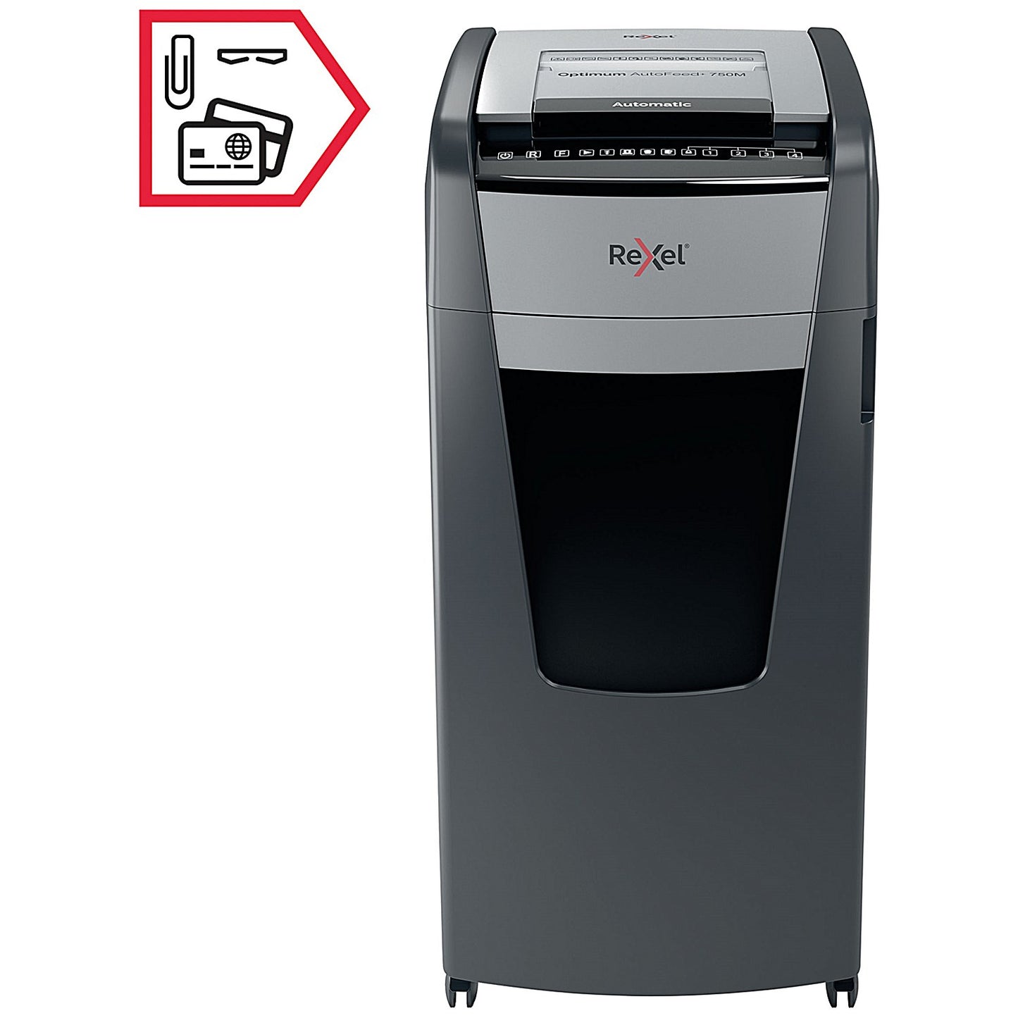 Rexel Optimum AutoFeed+ 750M Micro-Cut P-5 Shredder 2020750M