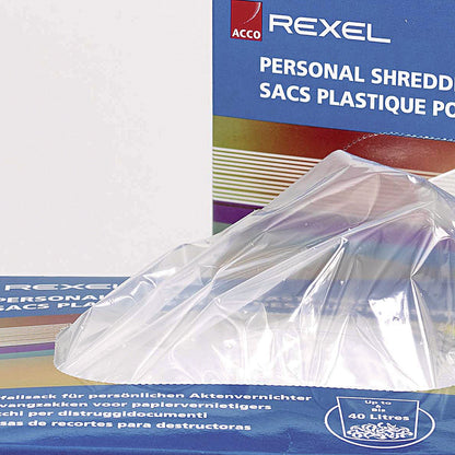Rexel Shredder Waste Sacks, Capacity 115 Litres, Pack of 100