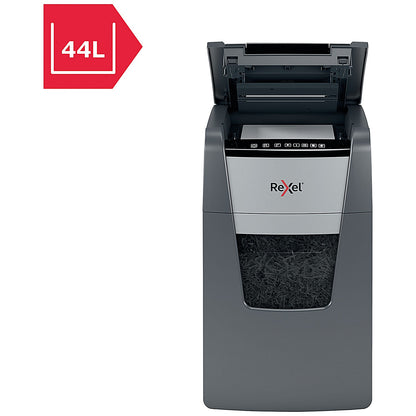 Rexel Optimum AutoFeed+ 150M P-5 Micro-Cut Shredder, 44 Litres