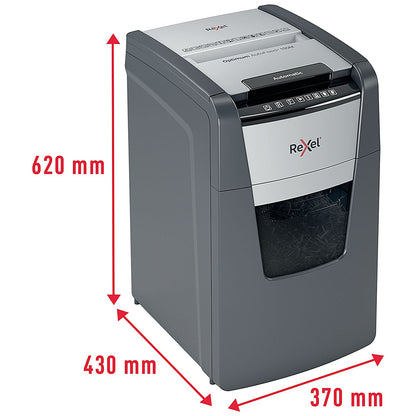 Rexel Optimum AutoFeed+ 150M P-5 Micro-Cut Shredder, 44 Litres