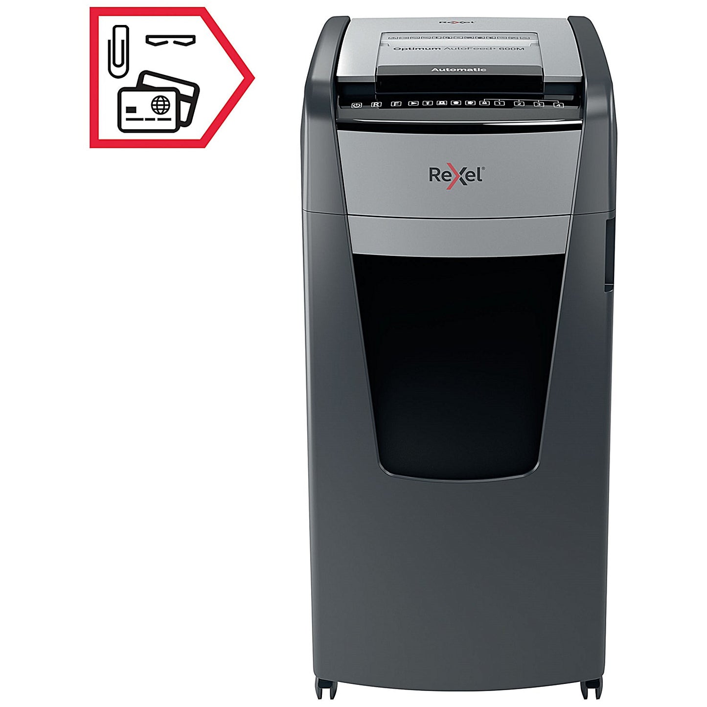 Rexel Optimum AutoFeed+ 600M Micro-Cut P-5 Shredder 2020600M