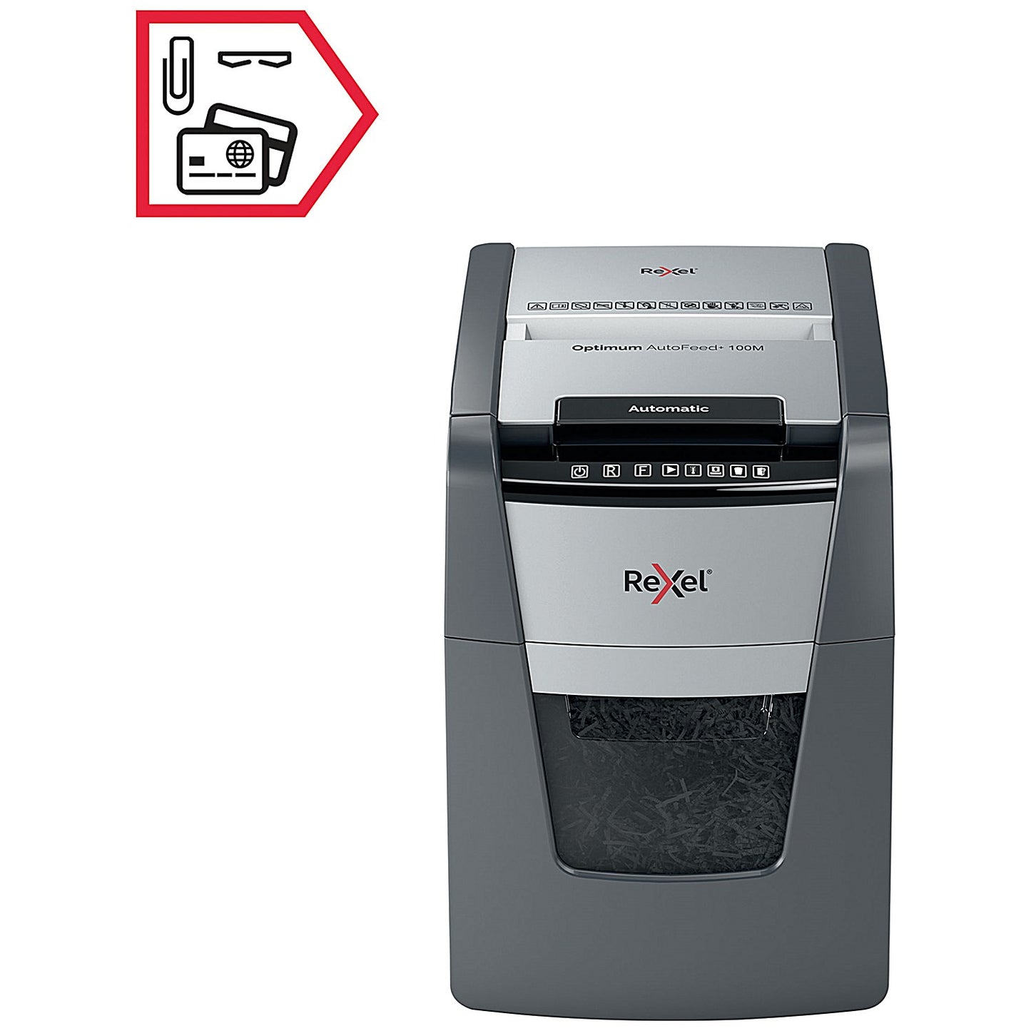 Rexel Optimum AutoFeed+ 100M Micro-Cut P-5 Shredder 2020100M