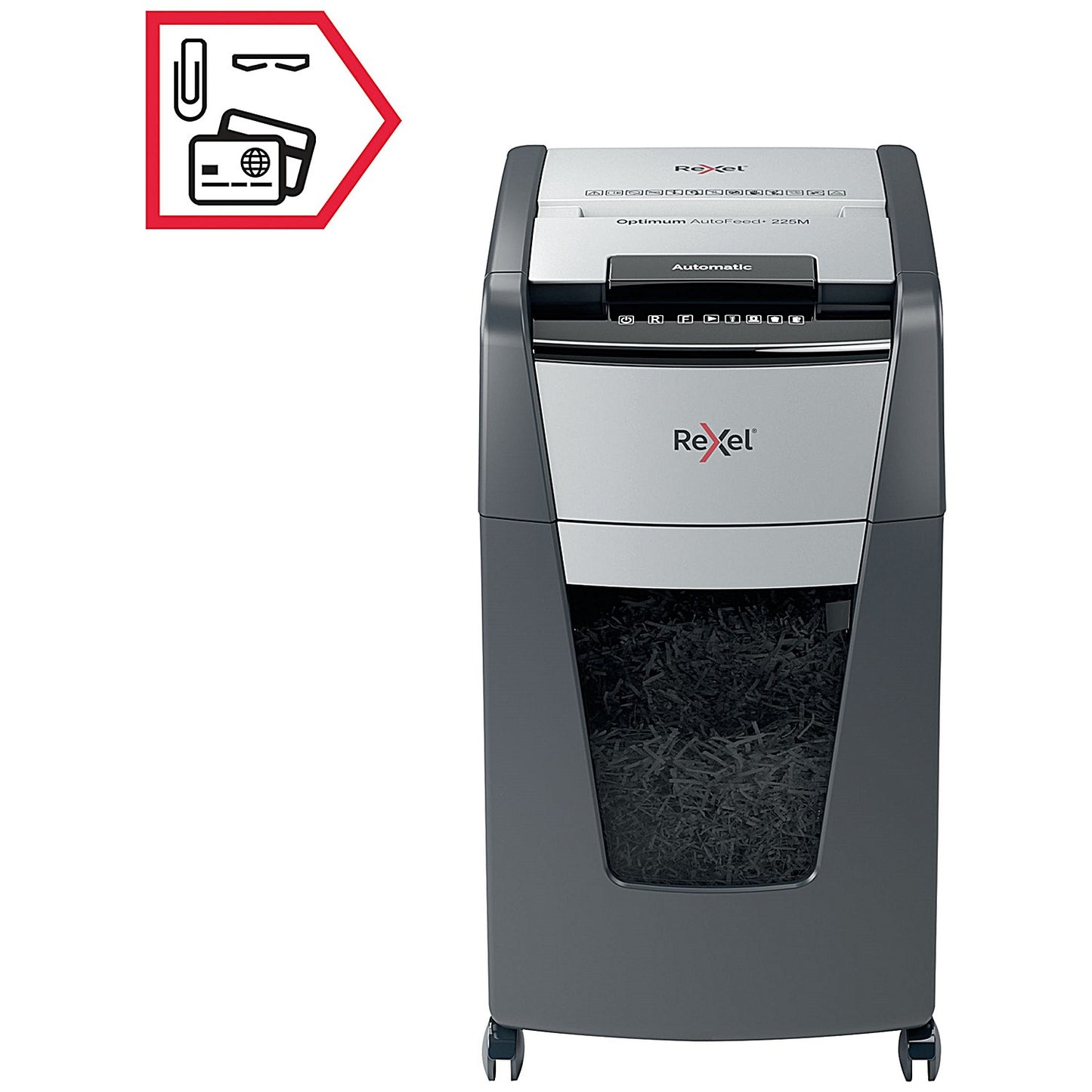 Rexel Optimum AutoFeed+ 225M Micro-Cut P-5 Shredder 2020225M