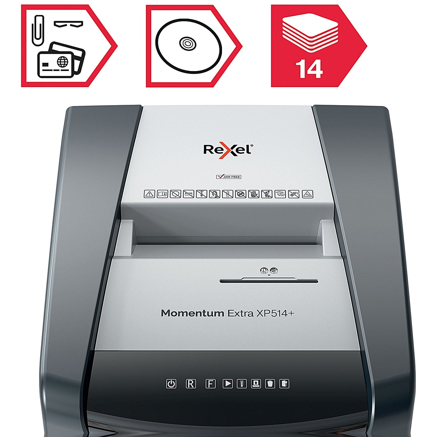 Rexel Momentum Extra XP514Plus P-5 Micro Cross-Cut Shredder, 60 Litres