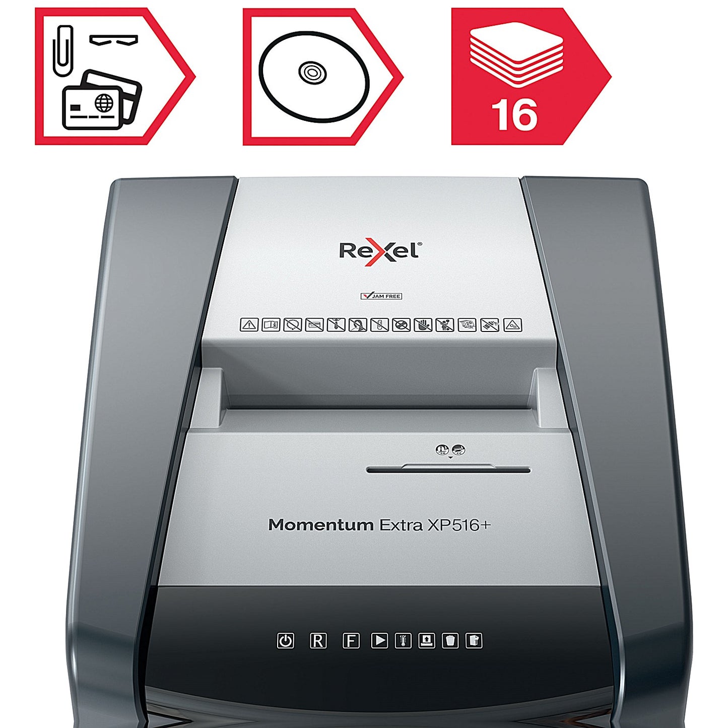 Rexel Momentum Extra XP516Plus P-5 Micro Cross-Cut Shredder, 85 Litres