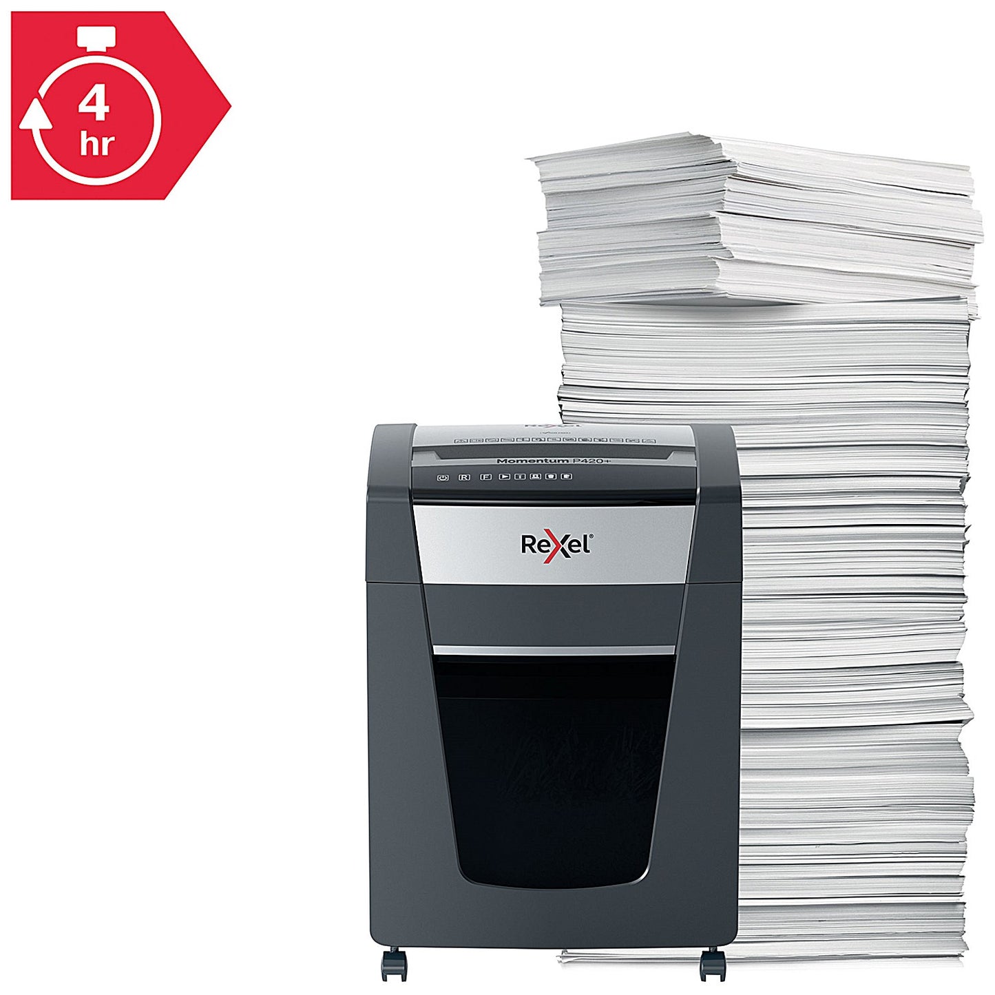 Rexel Momentum P420+ P-4 Micro Cross-Cut Shredder, 30 Litres