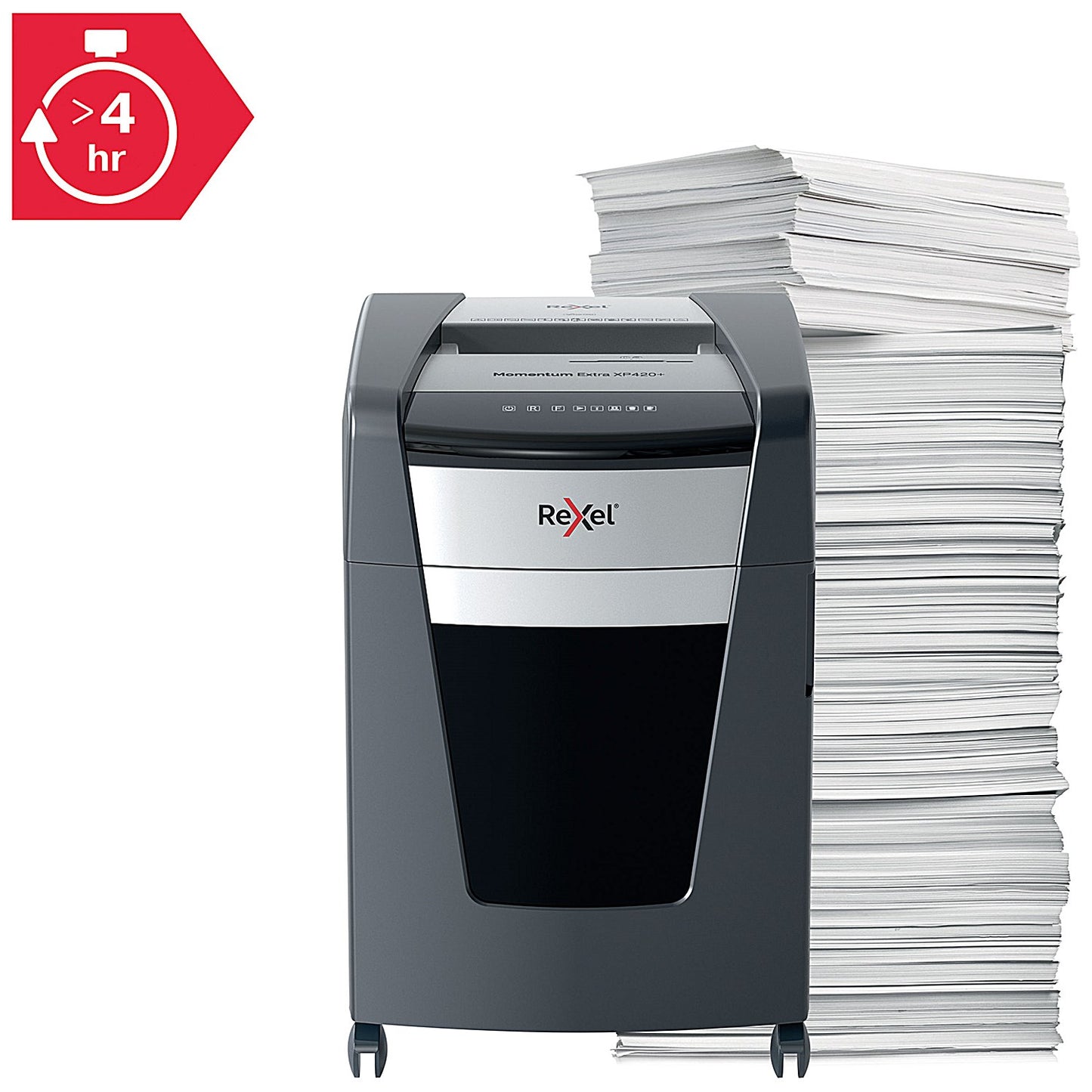 Rexel Momentum Extra XP420+ P-4 Cross-Cut Shredder, 60 Litres
