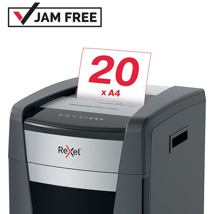 Rexel Momentum Extra XP420+ P-4 Cross-Cut Shredder, 60 Litres
