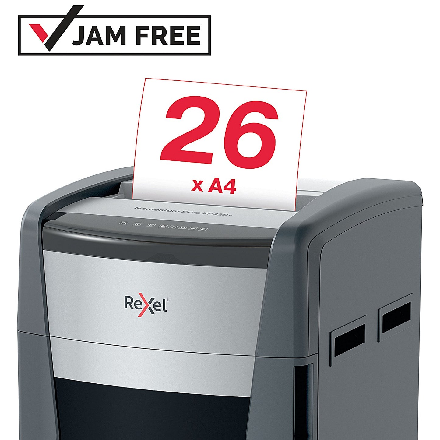 Rexel Momentum Extra XP426+ P-4 Cross-Cut Shredder, 120 Litres