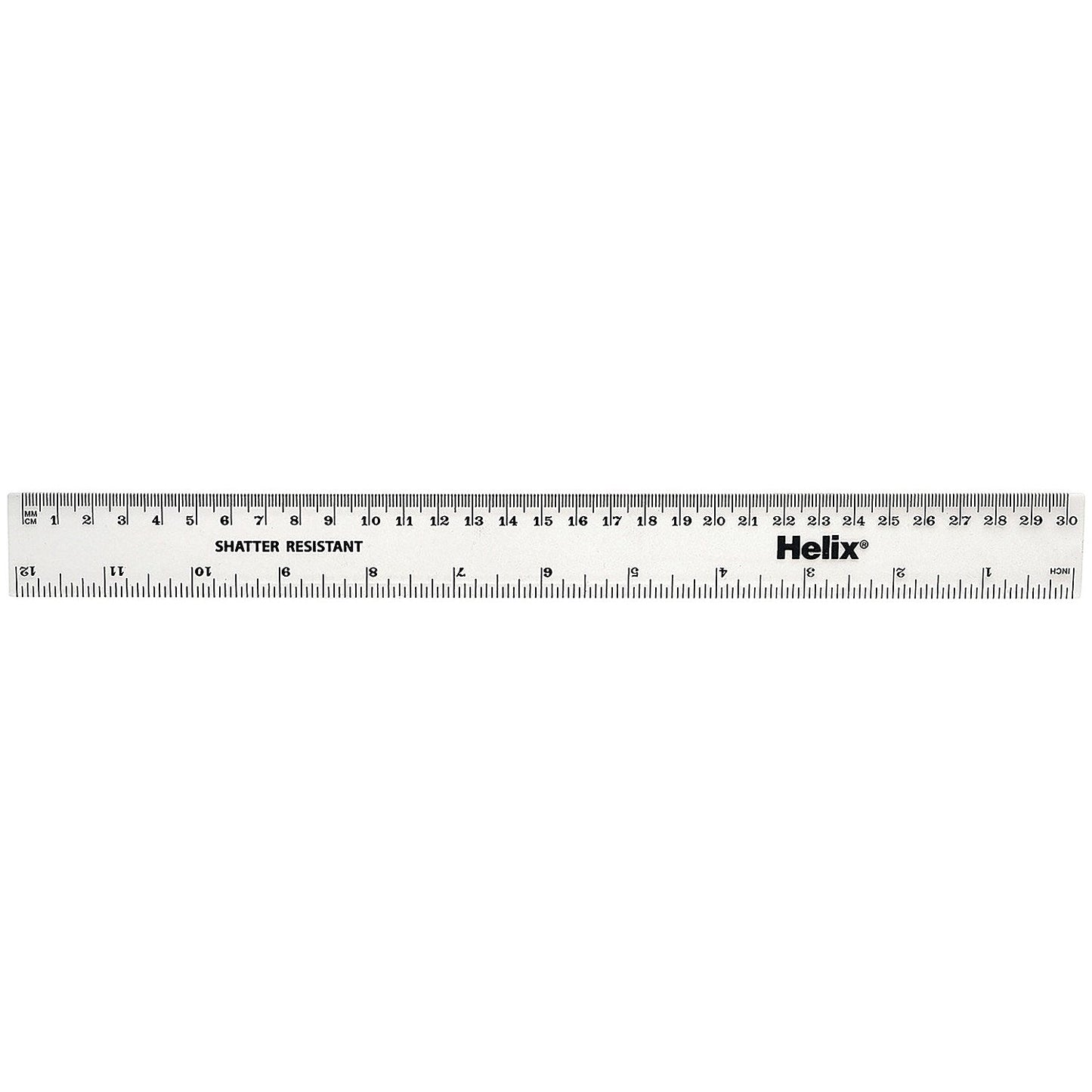 Shatterproof Rulers 30cm Clear (Pack of 100) Easy2Order : RME33951