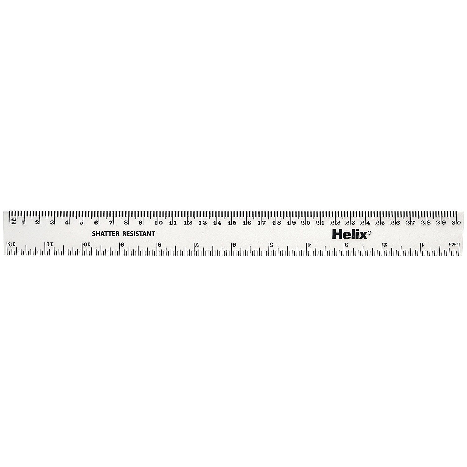 Shatterproof Rulers 30cm Clear (Pack of 100) Easy2Order : RME33951