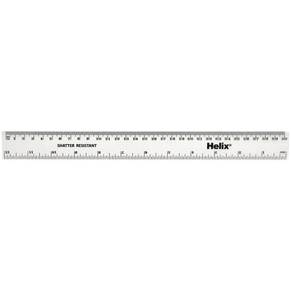Shatterproof Rulers 30cm Clear (Pack of 100) Easy2Order : RME33951
