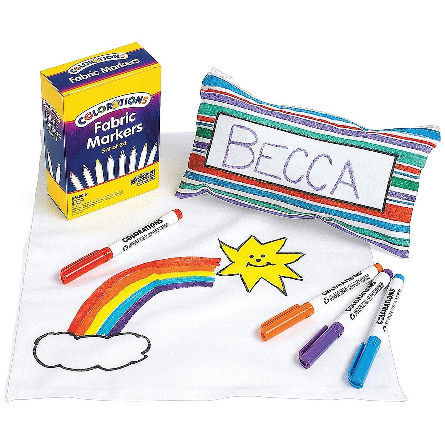 Fabric Markers Assorted (Pack of 24)