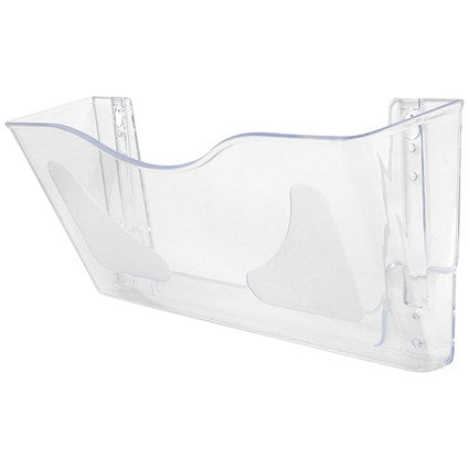 Deflecto Crystal Landscape Literature Holder A4