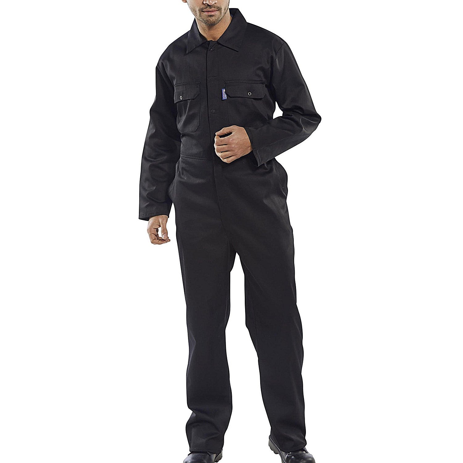 Beeswift Regular Boilersuit, Black, 50 Inch Chest Easy2Order : RPCBSBL50