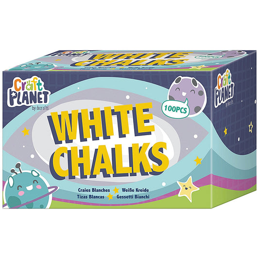 Study Time Chalk White (100 Pack) Easy2Order : RS82031