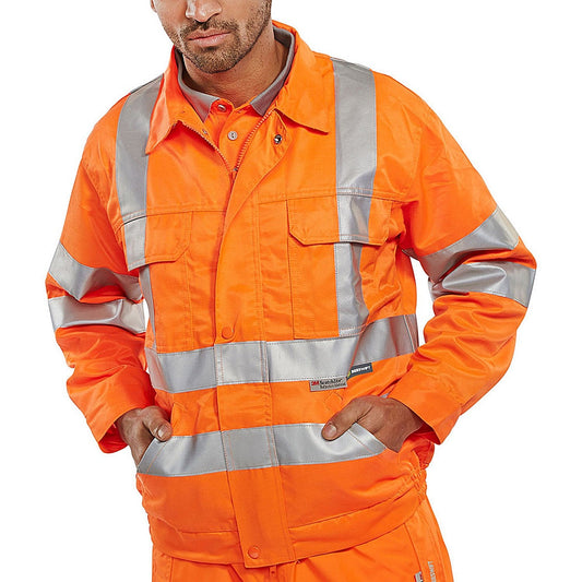 Beeswift Railspec Jacket, Orange, 54 Easy2Order : RSJ54