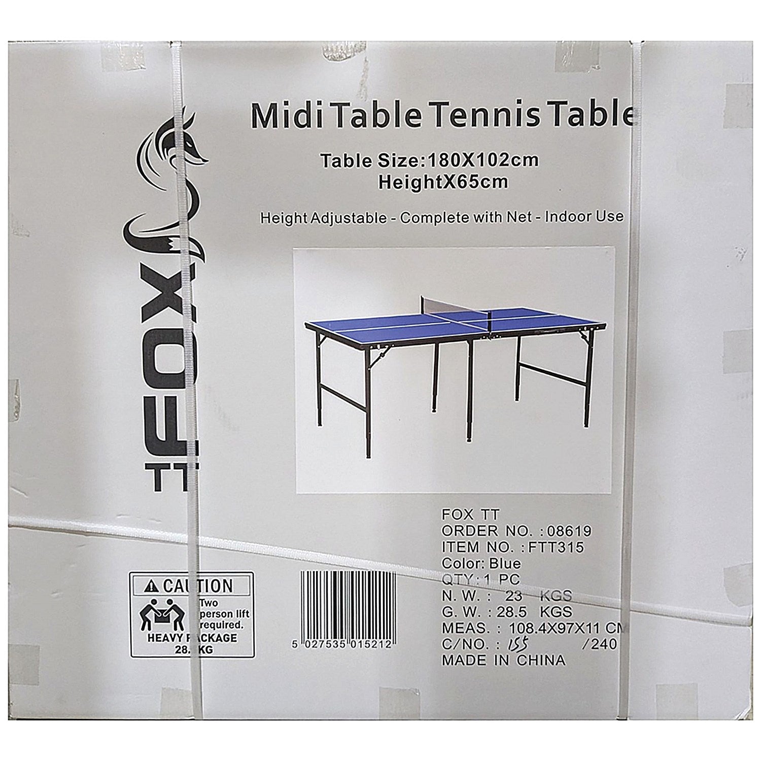 TT Midi Table Tennis Table Blue Easy2Order : RSL01521
