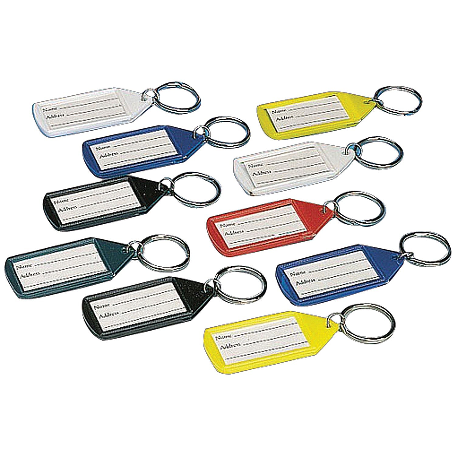 Stephens Assorted Tabbies Keyrings Display, Assorted, Pack of 50