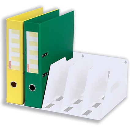 Rotadex 5-Section Lever Arch Filing Rack, Smoke White – Easy2order.co.uk
