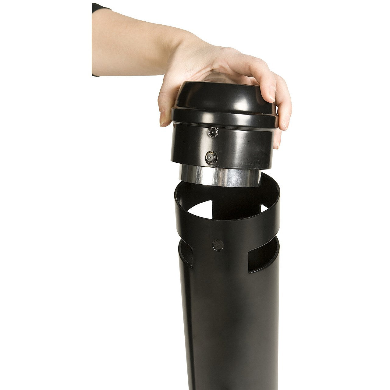 Rubbermaid Smokers Pole Ashtray, Black