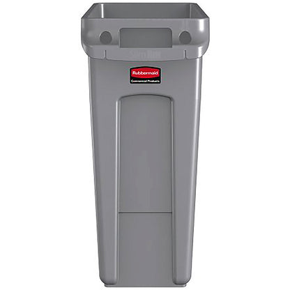Rubbermaid Slim Jim Recycling Container Bin, 60 Litre, Grey