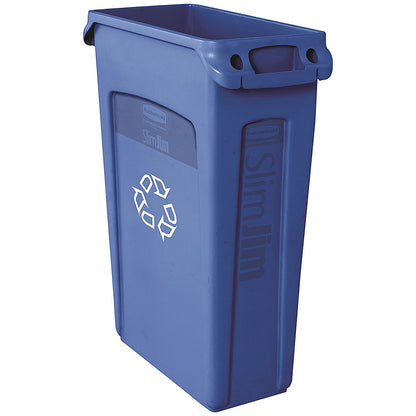 Rubbermaid Slim Jim Vented Container, 87 Litre, Black