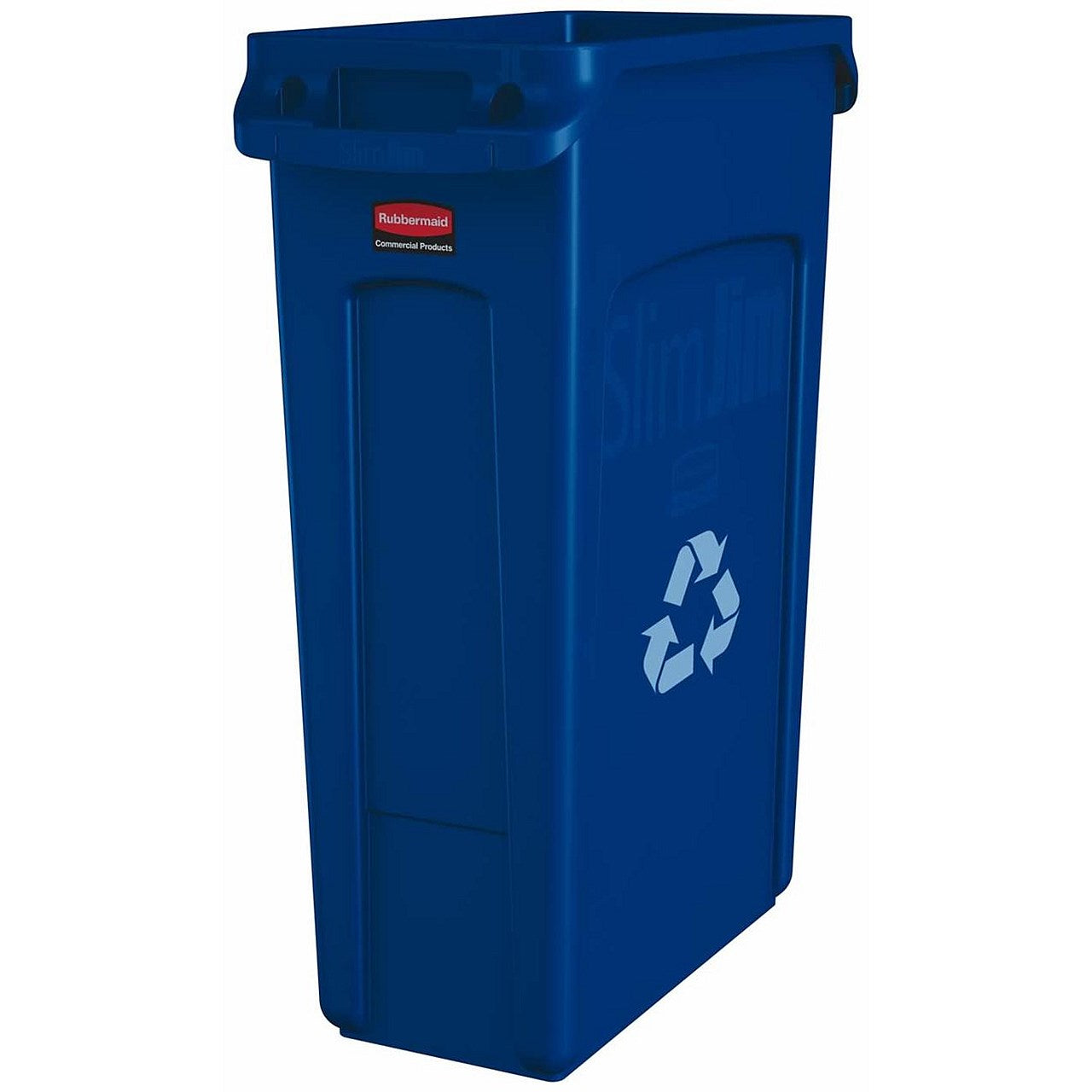 Rubbermaid Slim Jim Vented Container, 87 Litre, Black