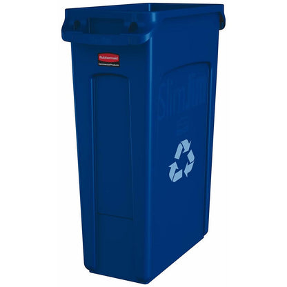 Rubbermaid Slim Jim Vented Container, 87 Litre, Black
