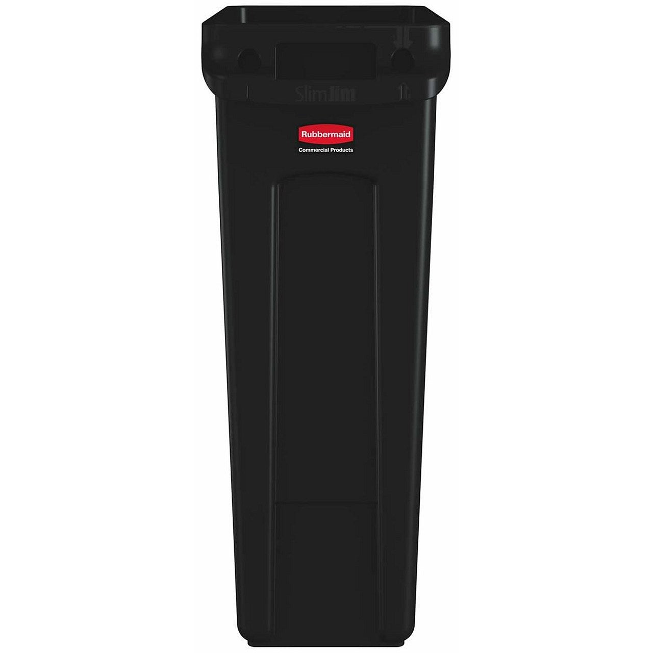 Rubbermaid Slim Jim Vented Container, 87 Litre, Black