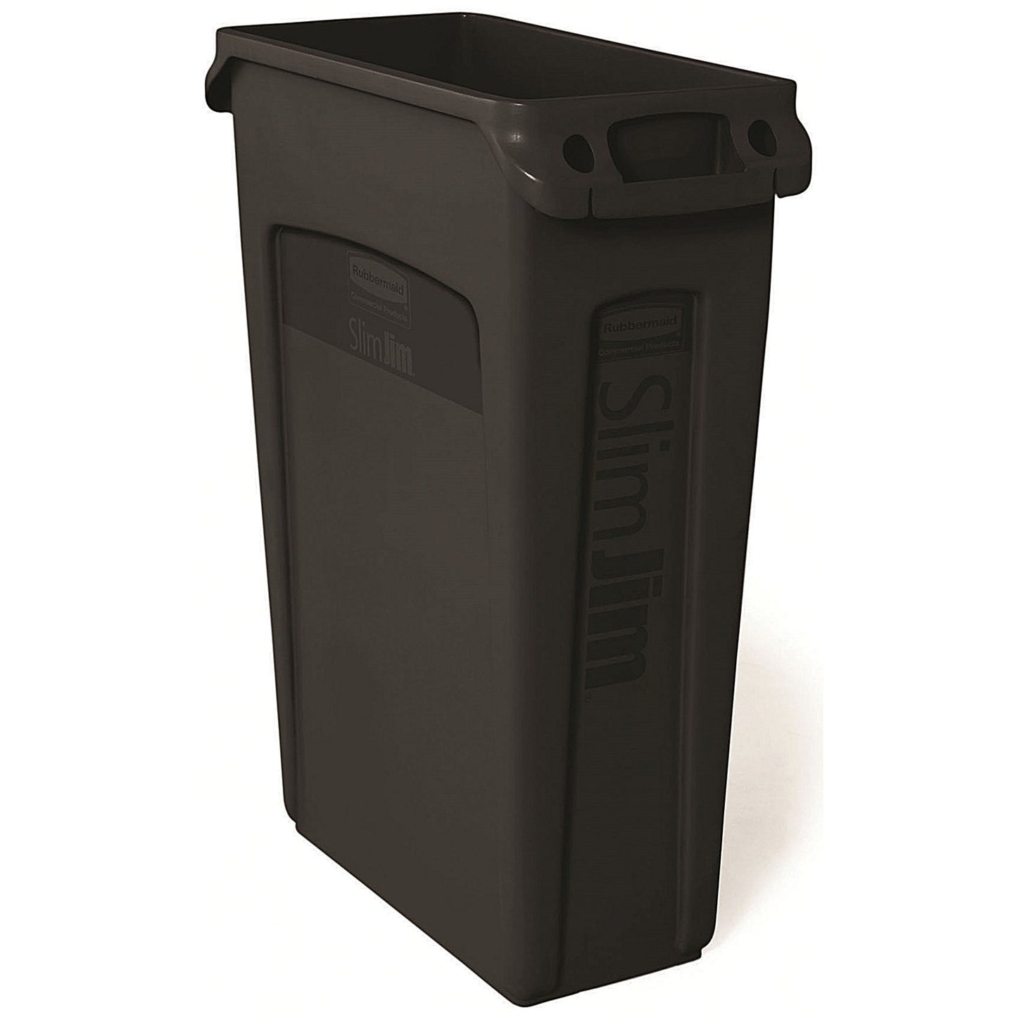 Rubbermaid Slim Jim Vented Container, 87 Litre, Black