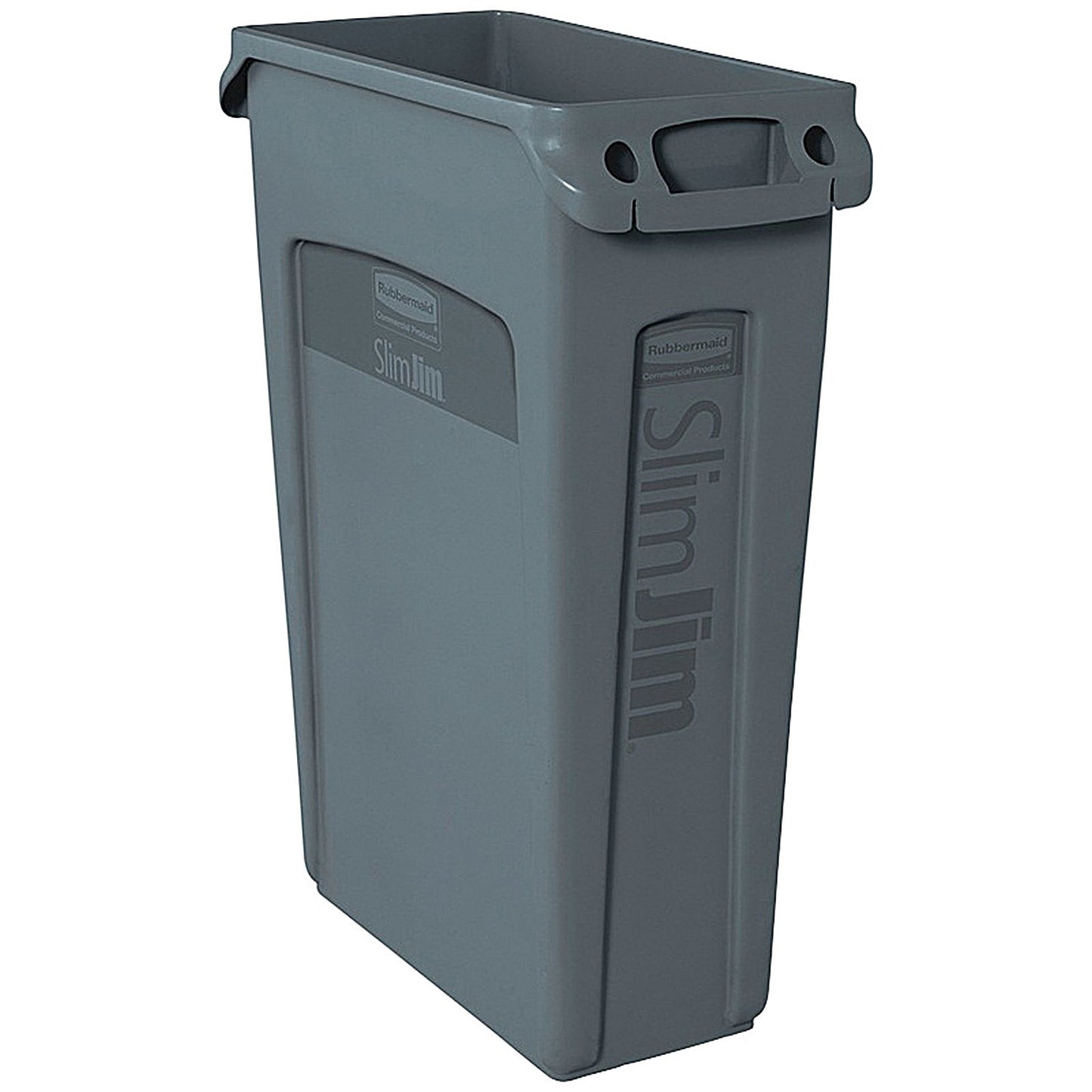 Rubbermaid Slim Jim Vented Container, 87 Litre, Black