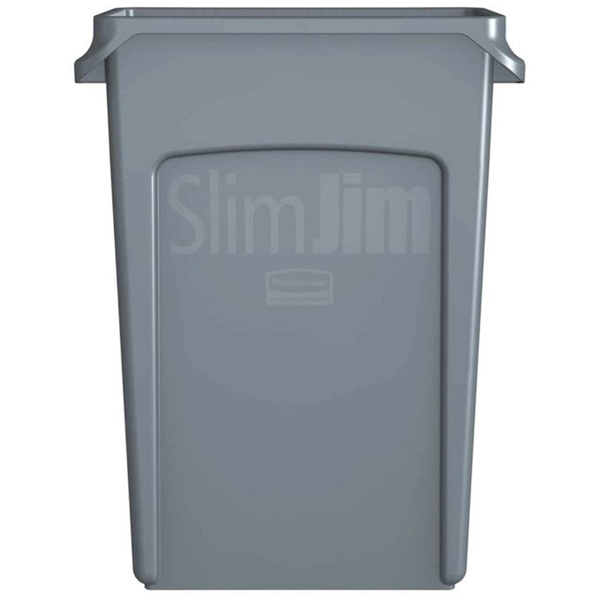 Rubbermaid Slim Jim Vented Container, 87 Litre, Black