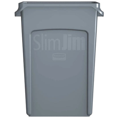 Rubbermaid Slim Jim Vented Container, 87 Litre, Black