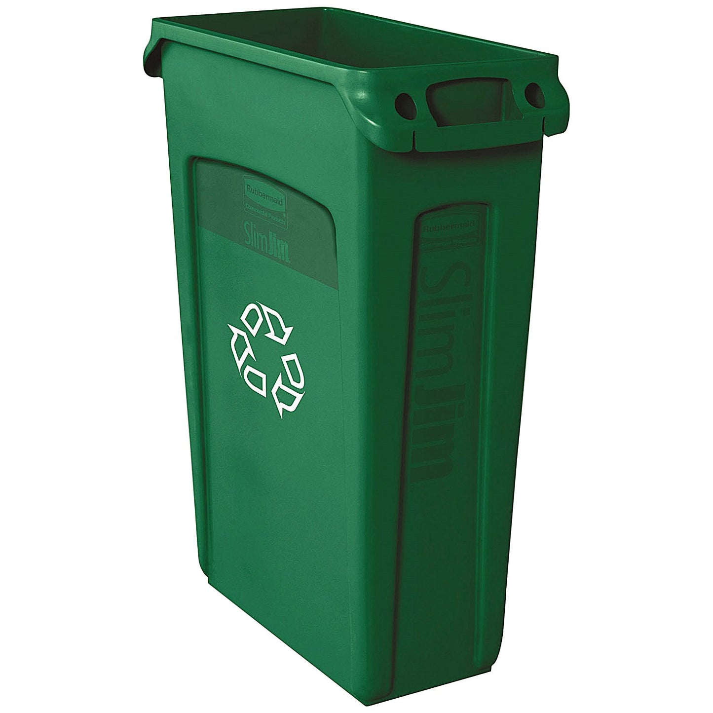 Rubbermaid Slim Jim Vented Container, 87 Litre, Black