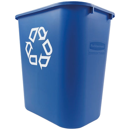 Rubbermaid Medium Recycling Wastebasket , 26 Litre, Blue