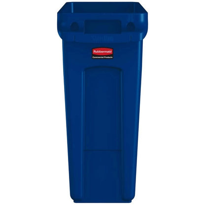 Rubbermaid Slim Jim Vented Container, 60 Litre Blue