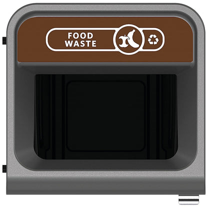Rubbermaid Configure Container with Food Waste Label, 87 Litres, Grey/Brown Easy2Order : RU50011