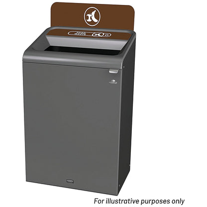 Rubbermaid Configure Container with Landfill Waste Label 125L Black