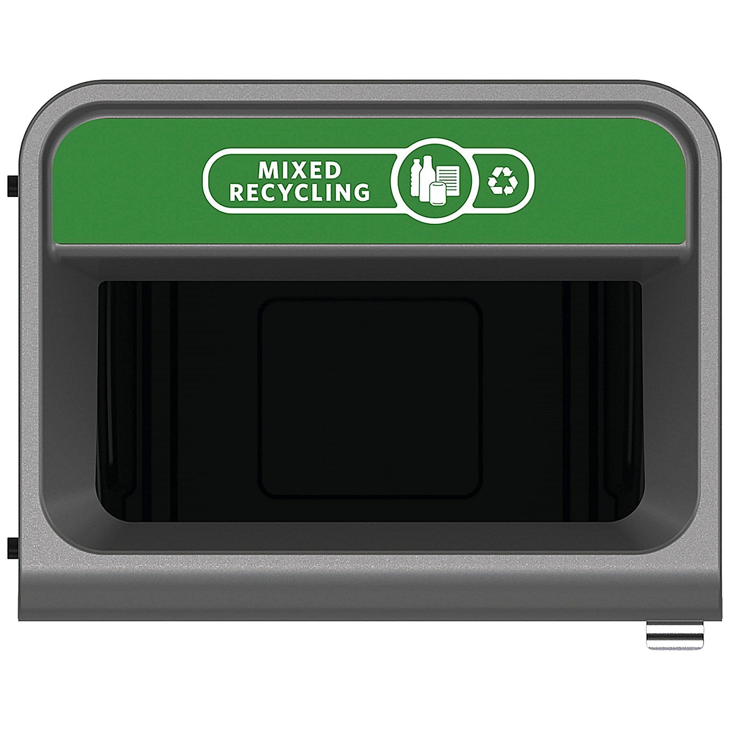 Rubbermaid Configure Container with Mixed Recycling Label, 125 Litres, Grey/Green Easy2Order : RU50020