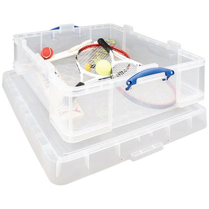 Really Useful Storage Box, 70 Litre, Clear